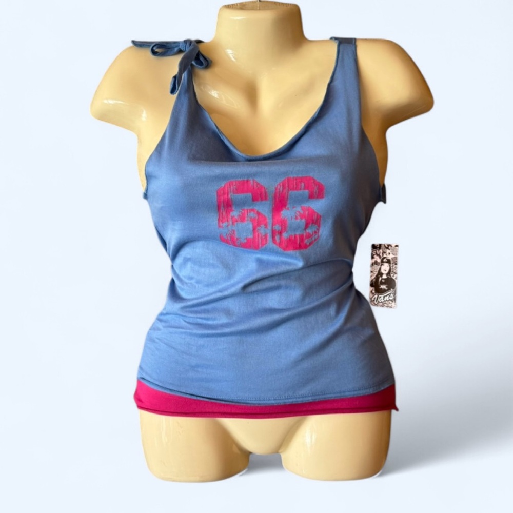 VANS NWT Blue and Pink Tank Top